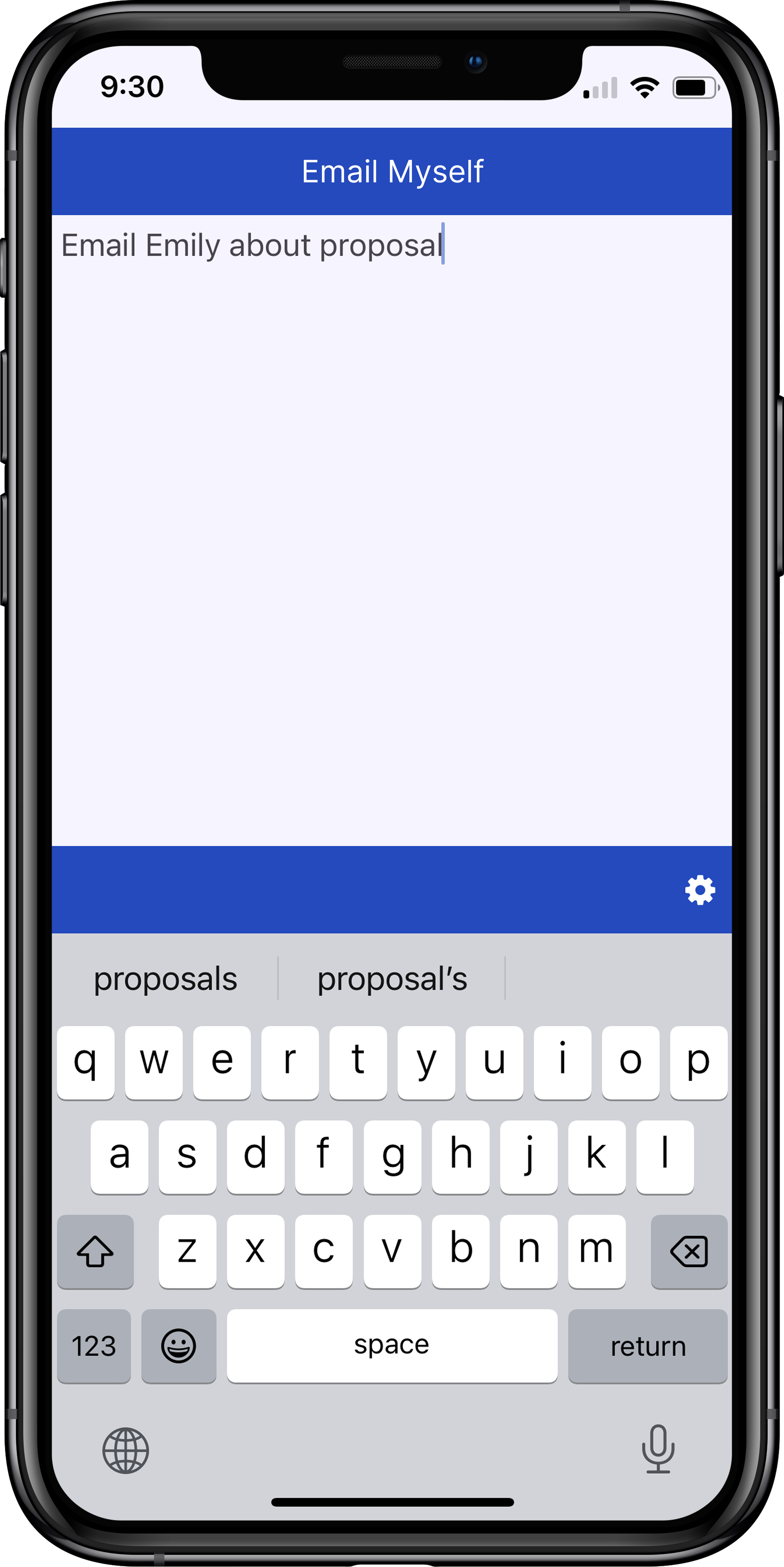 Email Myself App Screenshot 1